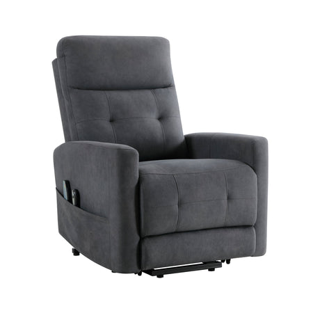 Wichita Dark Gray Power Lift Chair - Ornate Home