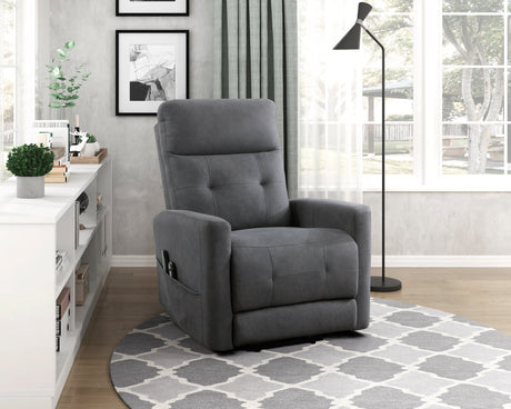 Wichita Dark Gray Power Lift Chair - Ornate Home