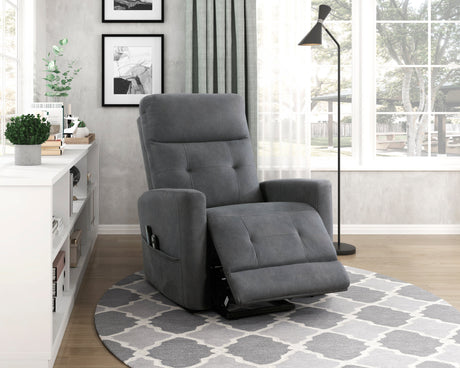 Wichita Dark Gray Power Lift Chair - Ornate Home