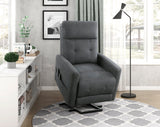 Wichita Dark Gray Power Lift Chair - Ornate Home