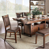 Wichita Distressed Dark Oak Dining Table - Ornate Home