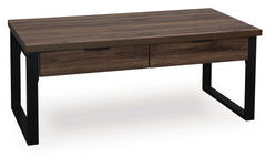 Wickman Falls Dark Brown Coffee Table - Ornate Home