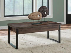 Wickman Falls Dark Brown Coffee Table - Ornate Home