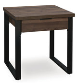 Wickman Falls Dark Brown End Table - Ornate Home