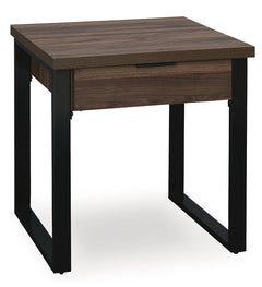Wickman Falls Dark Brown End Table - Ornate Home