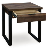Wickman Falls Dark Brown End Table - Ornate Home