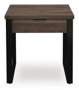 Wickman Falls Dark Brown End Table - Ornate Home