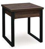 Wickman Falls Dark Brown End Table - Ornate Home