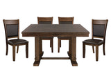 Wieland Brown 5-piece Dinig Table Set - Ornate Home