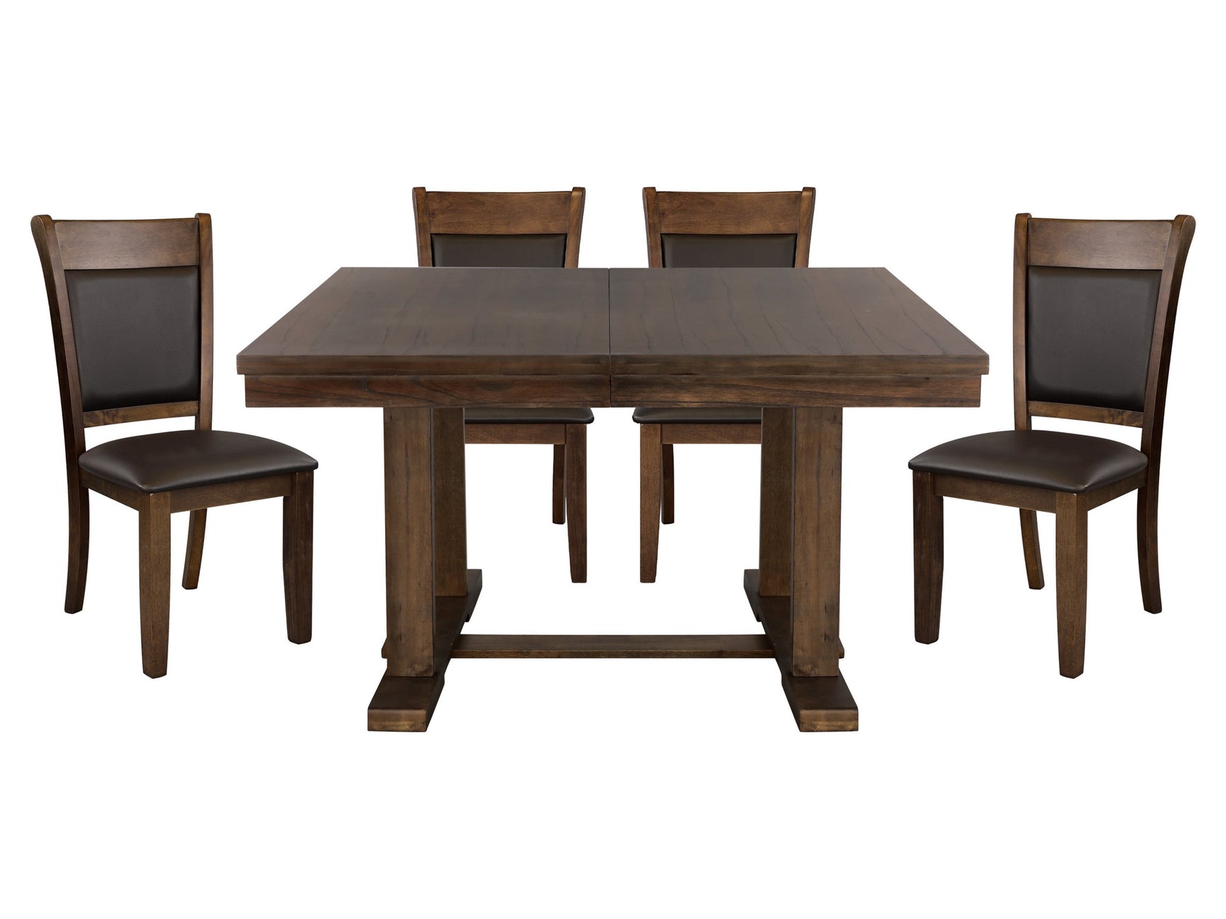 Wieland Brown 5-piece Dinig Table Set - Ornate Home
