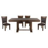 Wieland Brown 5-piece Dinig Table Set - Ornate Home