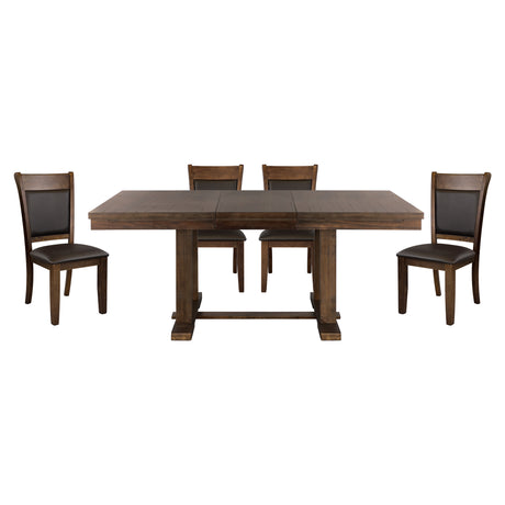Wieland Brown 5-piece Dinig Table Set - Ornate Home