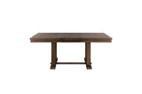 Wieland Light Rustic Brown/Brown 6-Piece Dining Table Set - Ornate Home