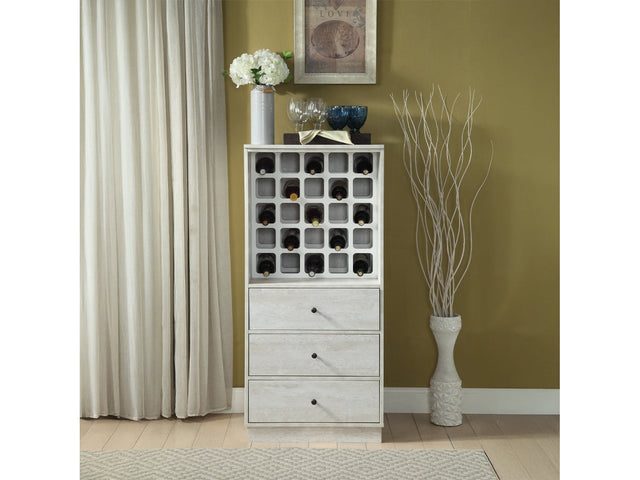 Wiesta Antique White Wine Cabinet - Ornate Home