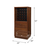 Wiesta Walnut Wine Cabinet - Ornate Home