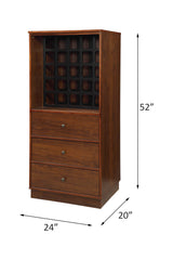 Wiesta Walnut Wine Cabinet - Ornate Home
