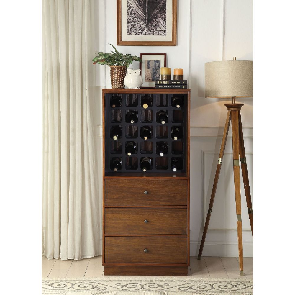 Wiesta Walnut Wine Cabinet - Ornate Home