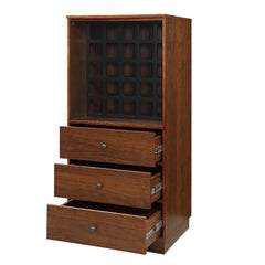 Wiesta Walnut Wine Cabinet - Ornate Home