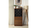Wiesta Walnut Wine Cabinet - Ornate Home