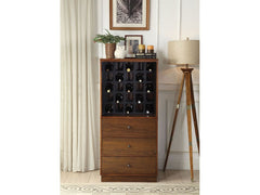 Wiesta Walnut Wine Cabinet - Ornate Home