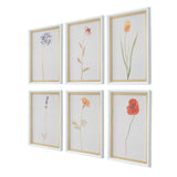 Wild Flourish Multicolor Framed Floral Prints (Set of 6) - Ornate Home