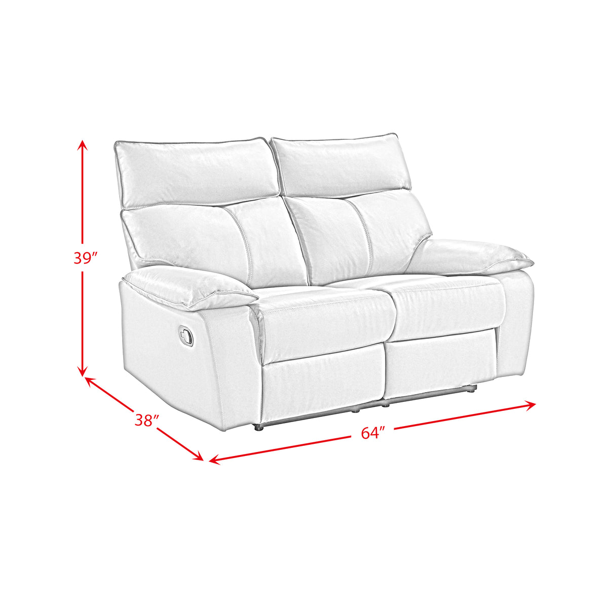 Wildcat Aviarah Grey Motion Loveseat - Ornate Home