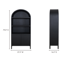 Wilde Black Display Cabinet - Ornate Home