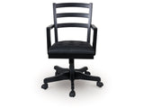 Wildenauer Black Home Office Swivel Desk Chair (Online Special Price) - Ornate Home