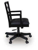 Wildenauer Black Home Office Swivel Desk Chair (Online Special Price) - Ornate Home
