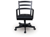 Wildenauer Black Home Office Swivel Desk Chair - Ornate Home
