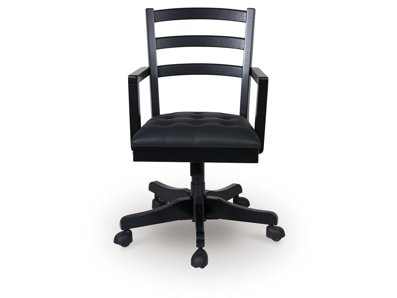 Wildenauer Black Home Office Swivel Desk Chair - Ornate Home