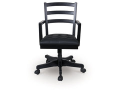 Wildenauer Black Home Office Swivel Desk Chair - Ornate Home