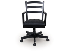 Wildenauer Black Home Office Swivel Desk Chair - Ornate Home