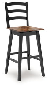 Wildenauer Brown/Black Bar Table and 2 Barstools (Online Special Price) - Ornate Home