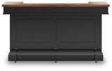 Wildenauer Brown/Black Bar Table and 2 Barstools (Online Special Price) - Ornate Home
