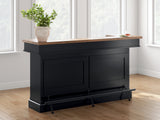 Wildenauer Brown/Black Bar Table and 2 Barstools (Online Special Price) - Ornate Home