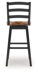 Wildenauer Brown/Black Bar Table and 2 Barstools - Ornate Home