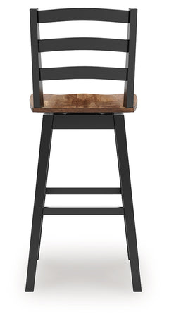 Wildenauer Brown/Black Bar Table and 2 Barstools - Ornate Home