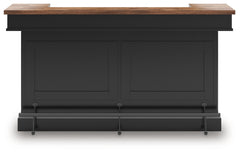 Wildenauer Brown/Black Bar Table and 2 Barstools - Ornate Home