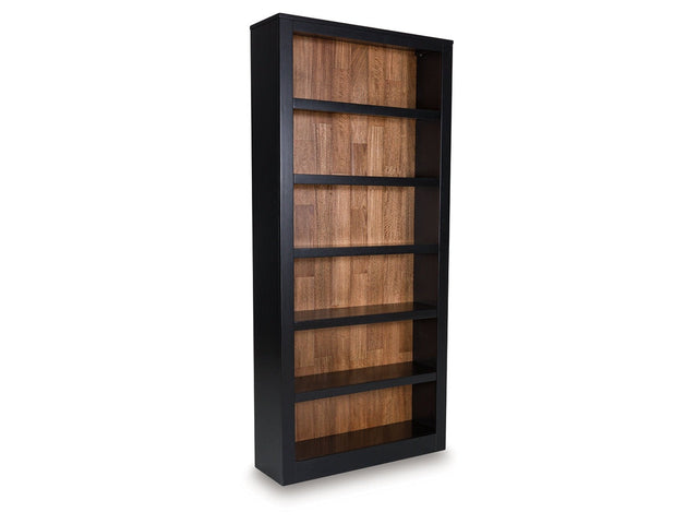Wildenauer Brown/Black Bookcase (Online Special Price) - Ornate Home