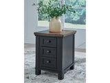 Wildenauer Brown/Black Chair Side End Table (Online Special Price) - Ornate Home