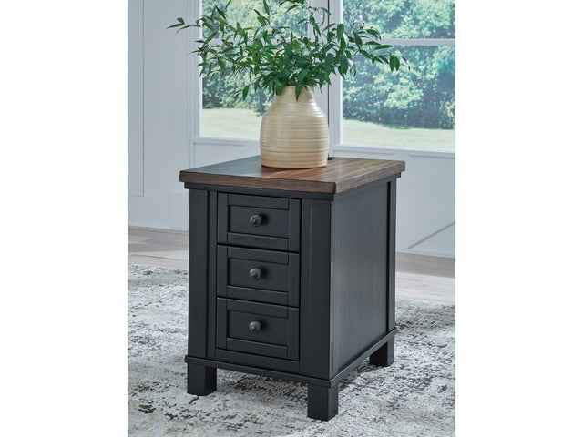 Wildenauer Brown/Black Chair Side End Table (Online Special Price) - Ornate Home