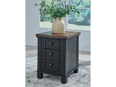 Wildenauer Brown/Black Chair Side End Table - Ornate Home