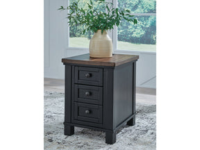 Wildenauer Brown/Black Chair Side End Table - Ornate Home