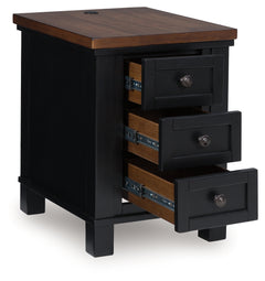 Wildenauer Brown/Black Chair Side End Table - Ornate Home