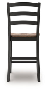 Wildenauer Brown/Black Counter Height Barstool (Set of 2) - Ornate Home