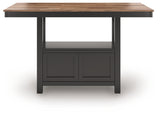 Wildenauer Brown/Black Counter Height Dining Table - Ornate Home