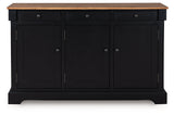 Wildenauer Brown/Black Dining Room Buffet (Online Special Price) - Ornate Home