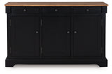 Wildenauer Brown/Black Dining Room Buffet - Ornate Home
