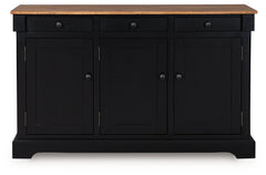 Wildenauer Brown/Black Dining Room Buffet - Ornate Home